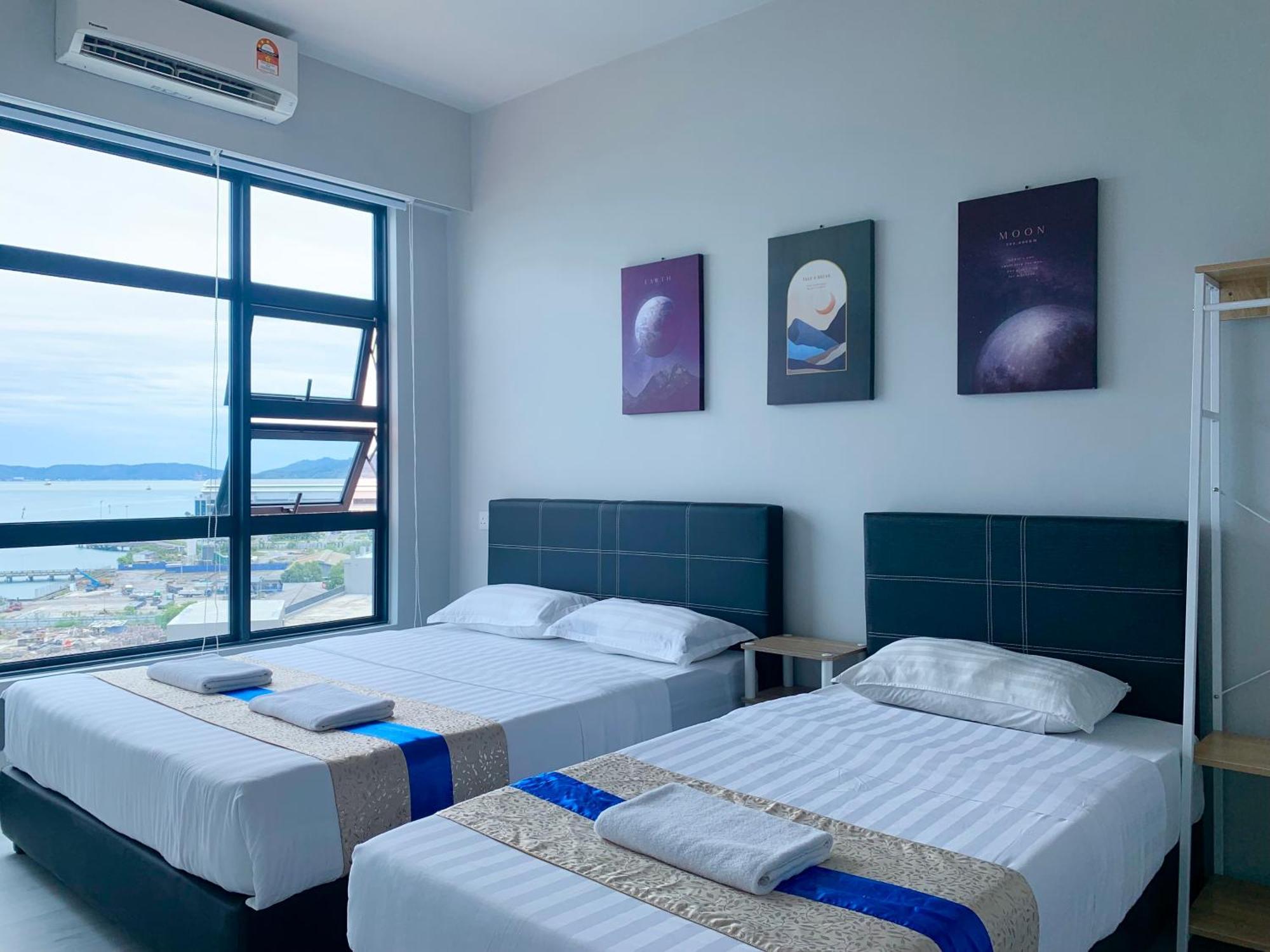 Sunset Seaview Vacation Condos @ Jesselton Quay Kota Kinabalu Chambre photo