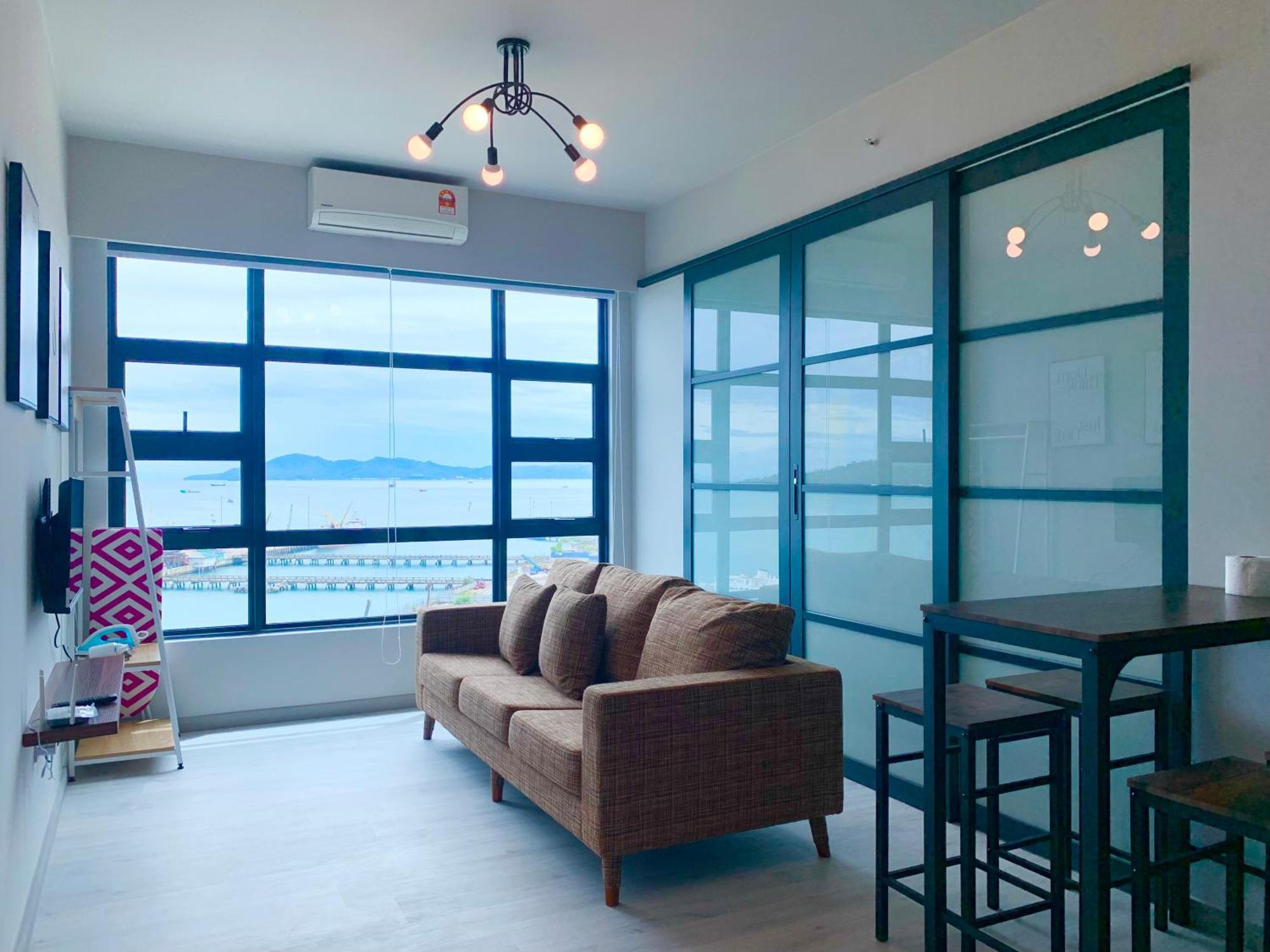 Sunset Seaview Vacation Condos @ Jesselton Quay Kota Kinabalu Chambre photo