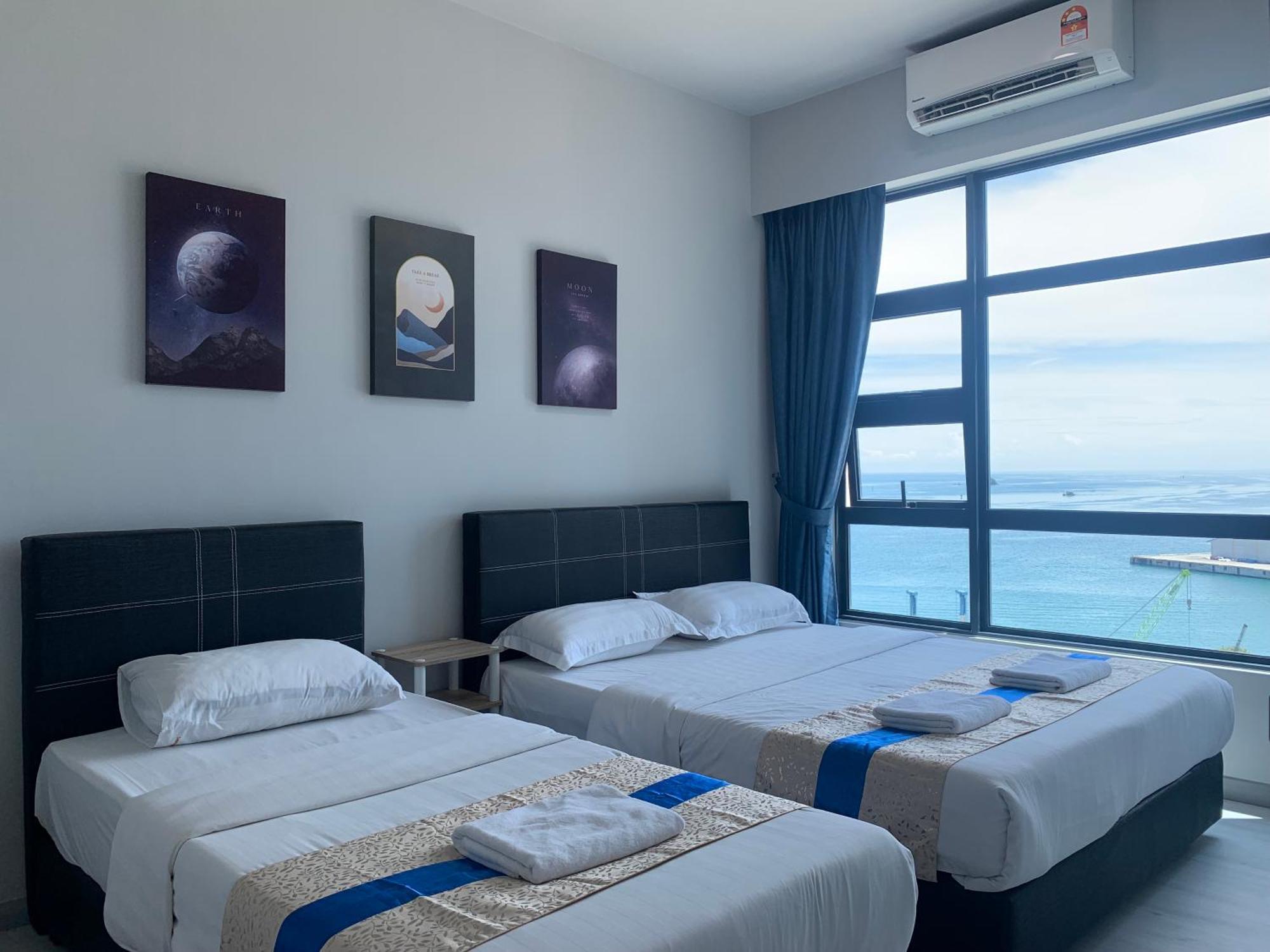 Sunset Seaview Vacation Condos @ Jesselton Quay Kota Kinabalu Chambre photo